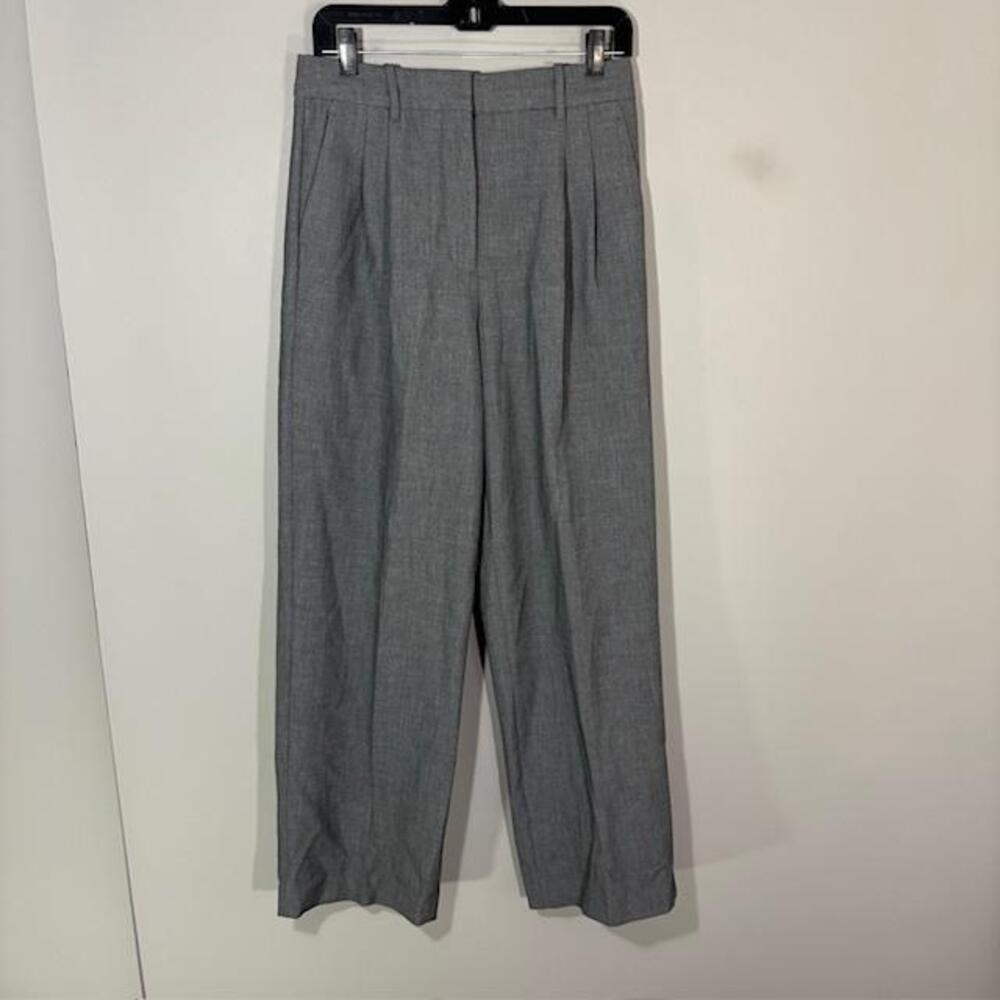 Aritzia Dress Pants Womens 6 Short Gray The Effortless Pant Wide Leg High Rise